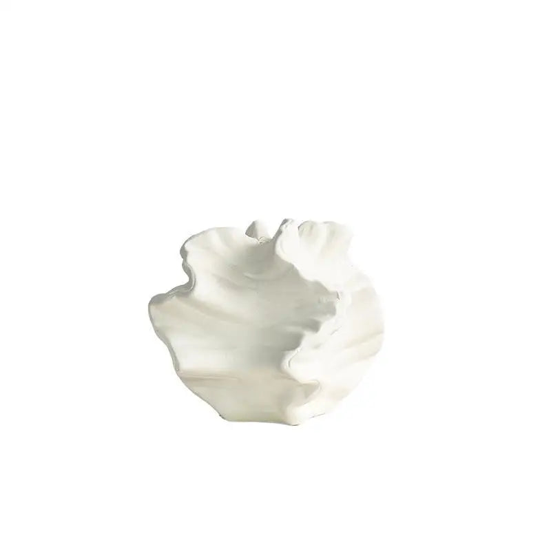 Minimalist Ceramic Coral Vase - Nordic Desktop Decor