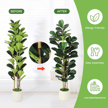 Artificial Fiddle Leaf Fig Floor Tree