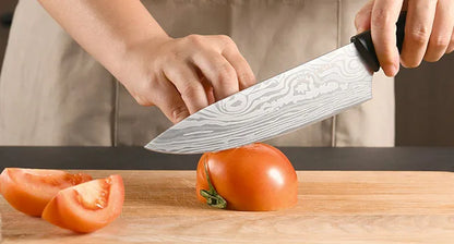 Obsidian 15 Piece Damascus Knife Block Collection