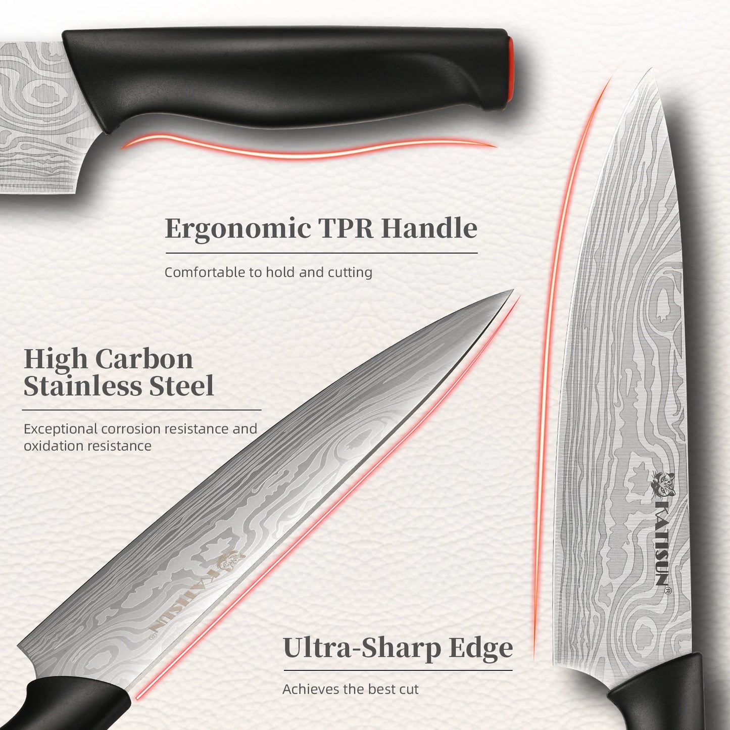 Obsidian 15 Piece Damascus Knife Block Collection