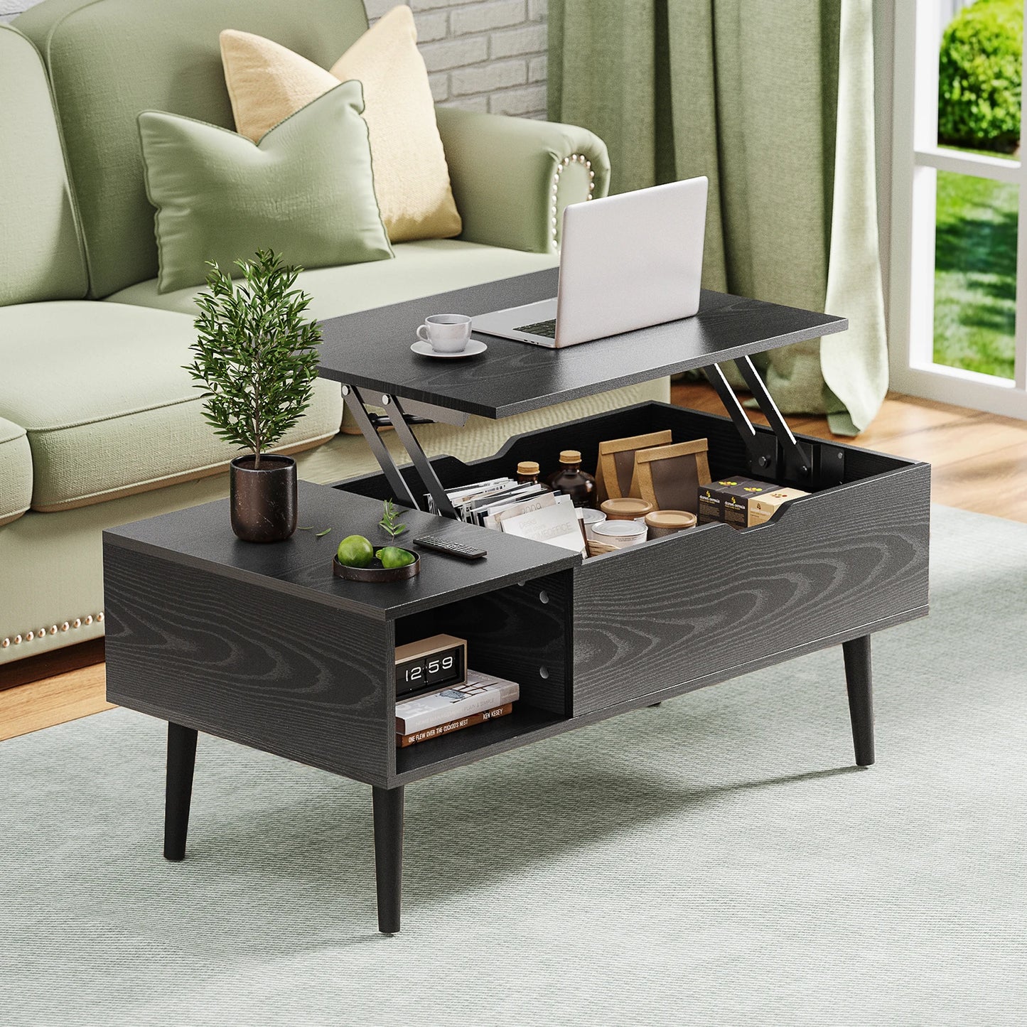 Lift Top Coffee Table Desk Adjustable
