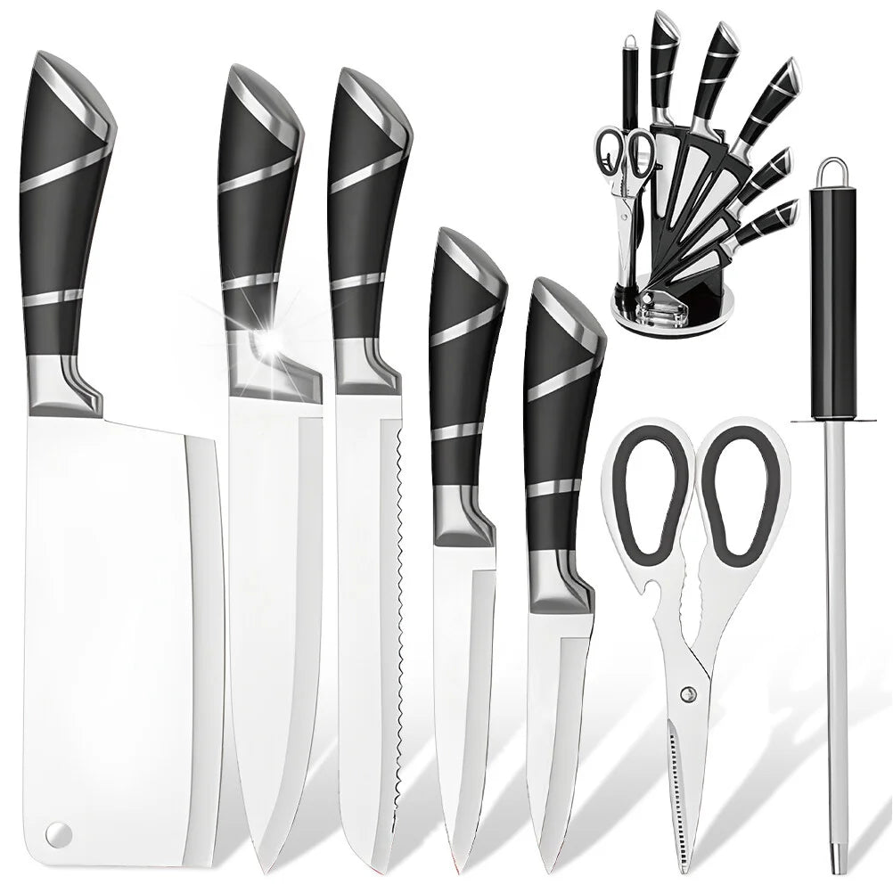 Nonstick Stainless-Steel Kitchen Knife Set