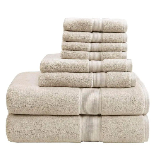 Luxury 8 Piece Cotton Bathroom Towel Set