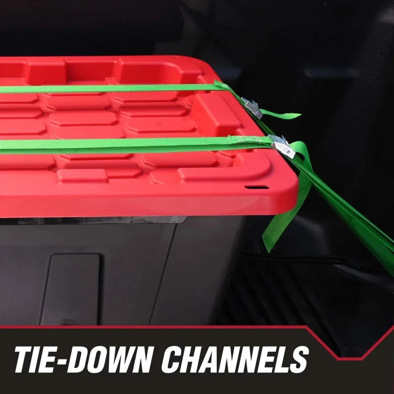 27 Gallon Heavy Duty Storage Bin with Snap Lid