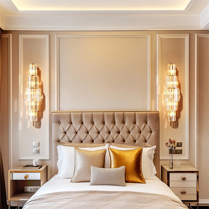 Modern Crystal Wall Sconce Light Fixture