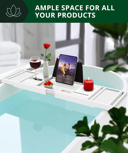 Luxury Bamboo Foldable Bathtub Spa Tray