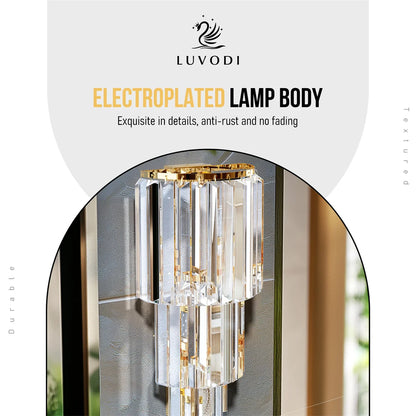 Modern Crystal Wall Sconce Light Fixture
