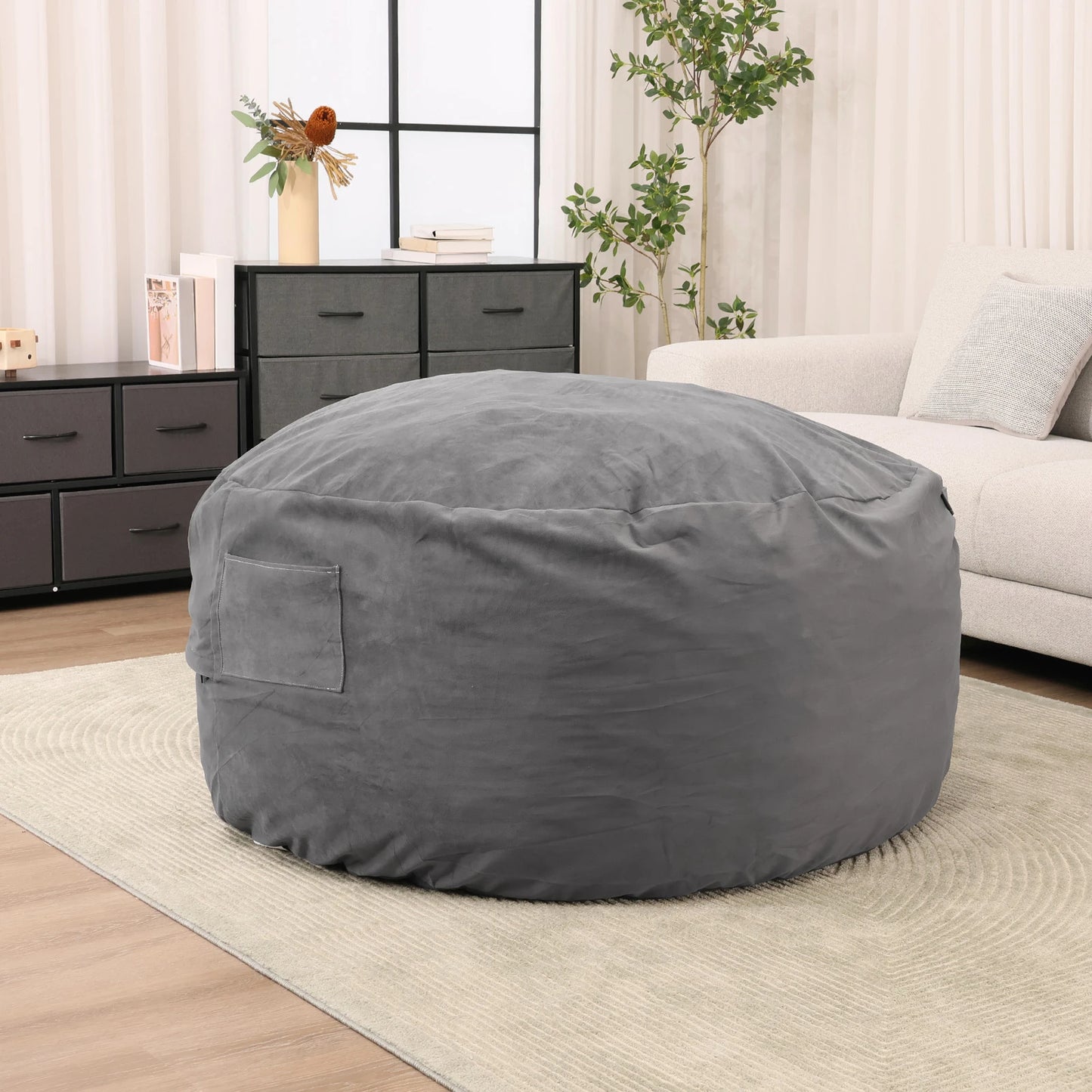 Oversized Bean Bag Chair for Gaming and Relaxing