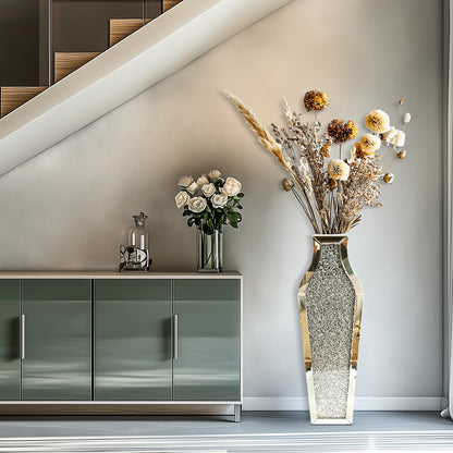 Luxury Crushed Diamond Floor Vase