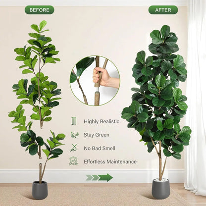 Artificial Fiddle Leaf Fig Floor Tree