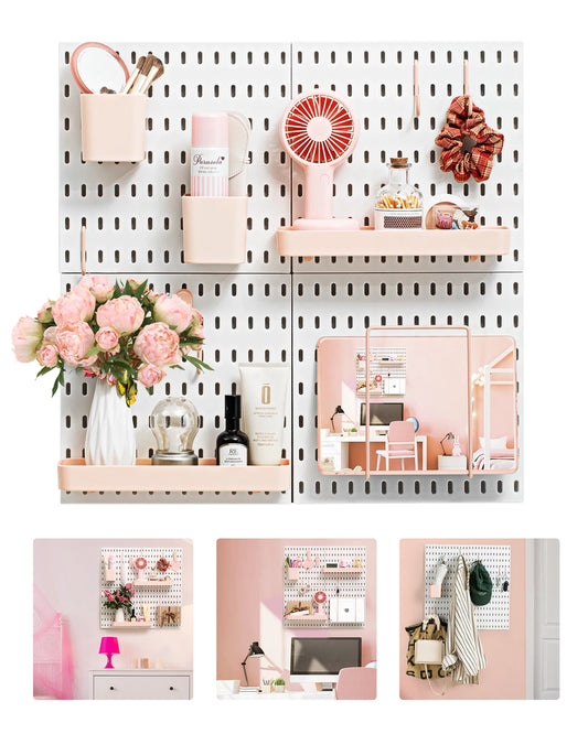 4-Piece Pegboard Wall Organizer Storage Set