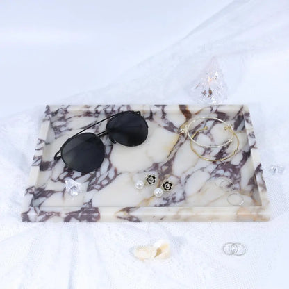 Luxury Marble Vanity Tray for Bathroom Decor