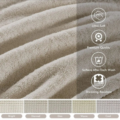 Luxury 8 Piece Cotton Bathroom Towel Set