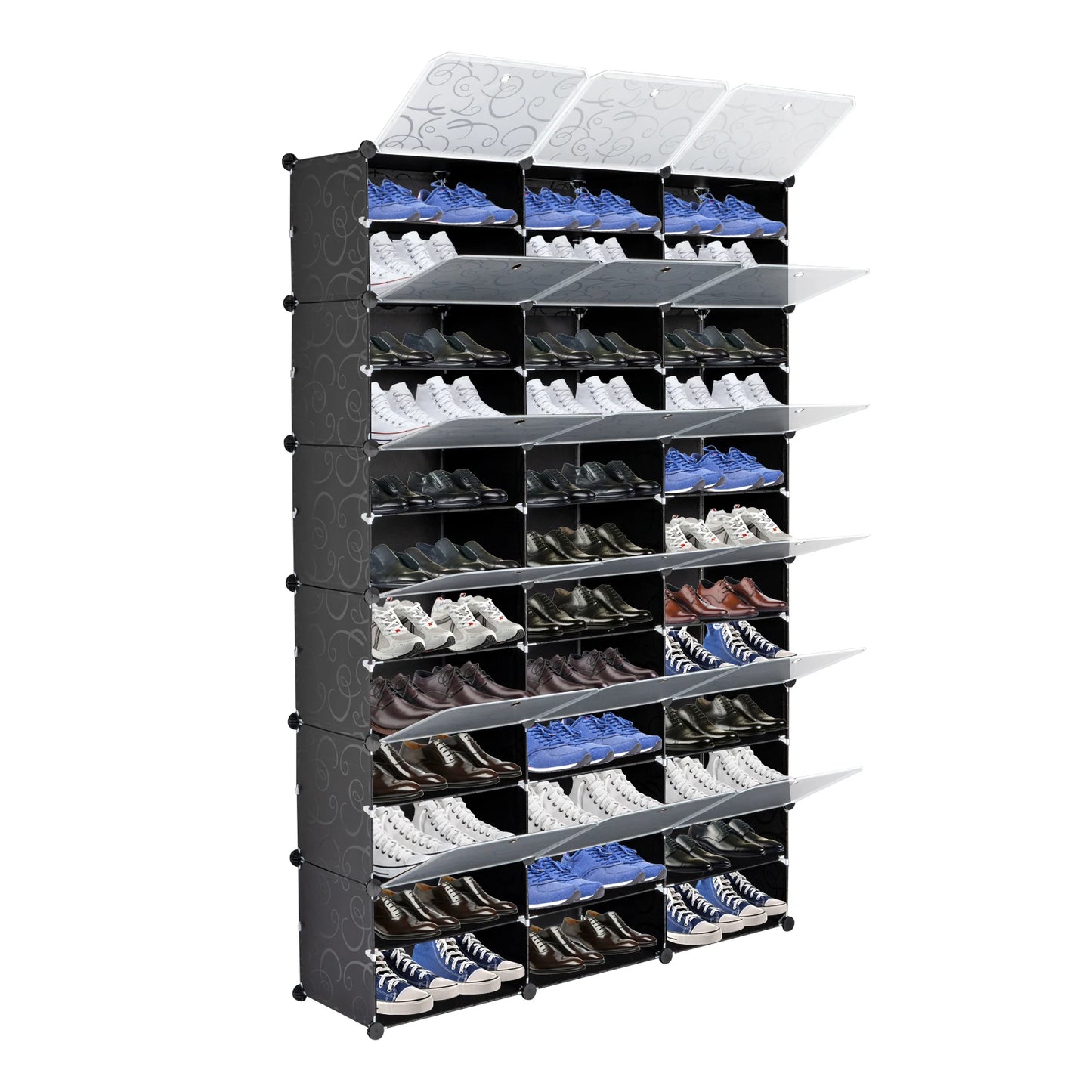 12-Tier Portable Shoe Storage Organizer Rack