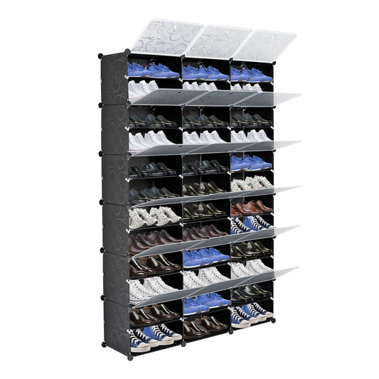 12-Tier Portable Shoe Storage Organizer Rack