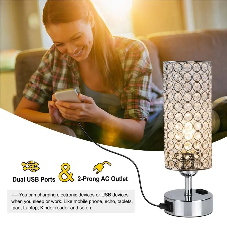 Modern LED Crystal Floor Lamp