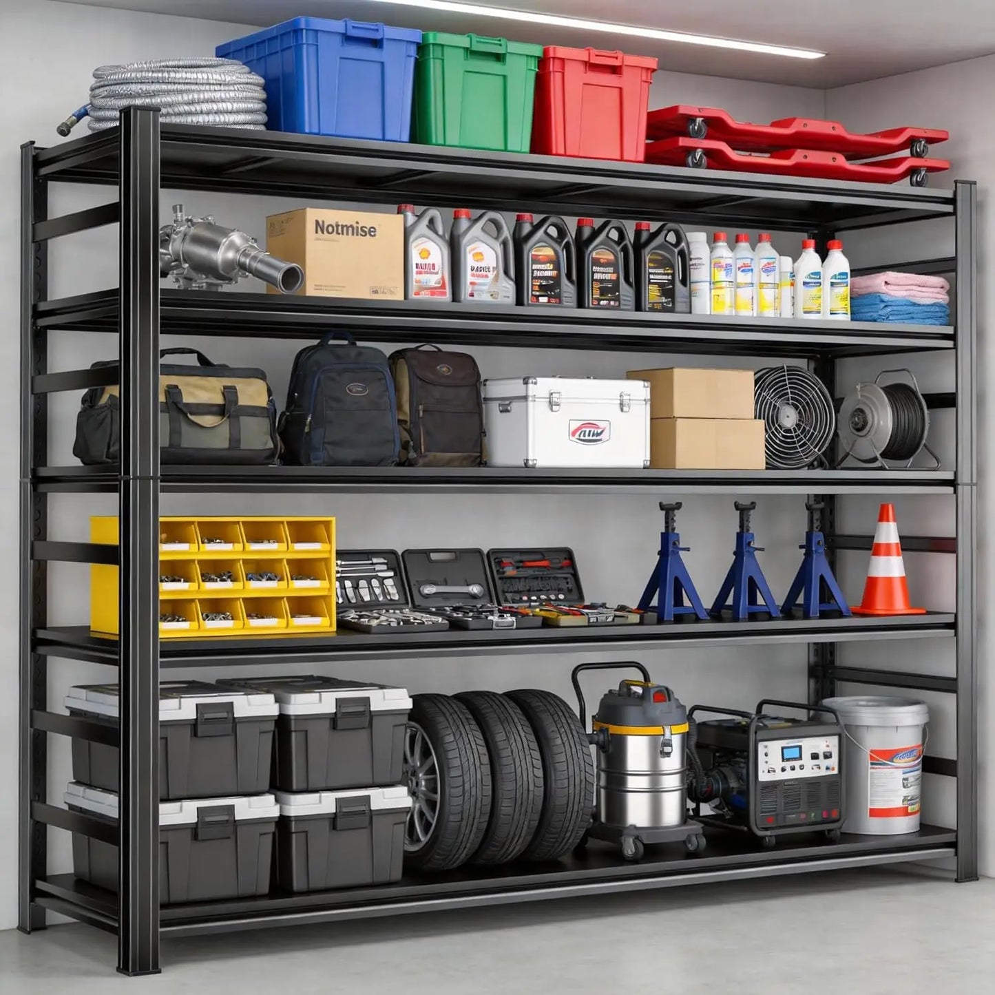 Heavy Duty 5-Tier Garage Storage Shelving Rack