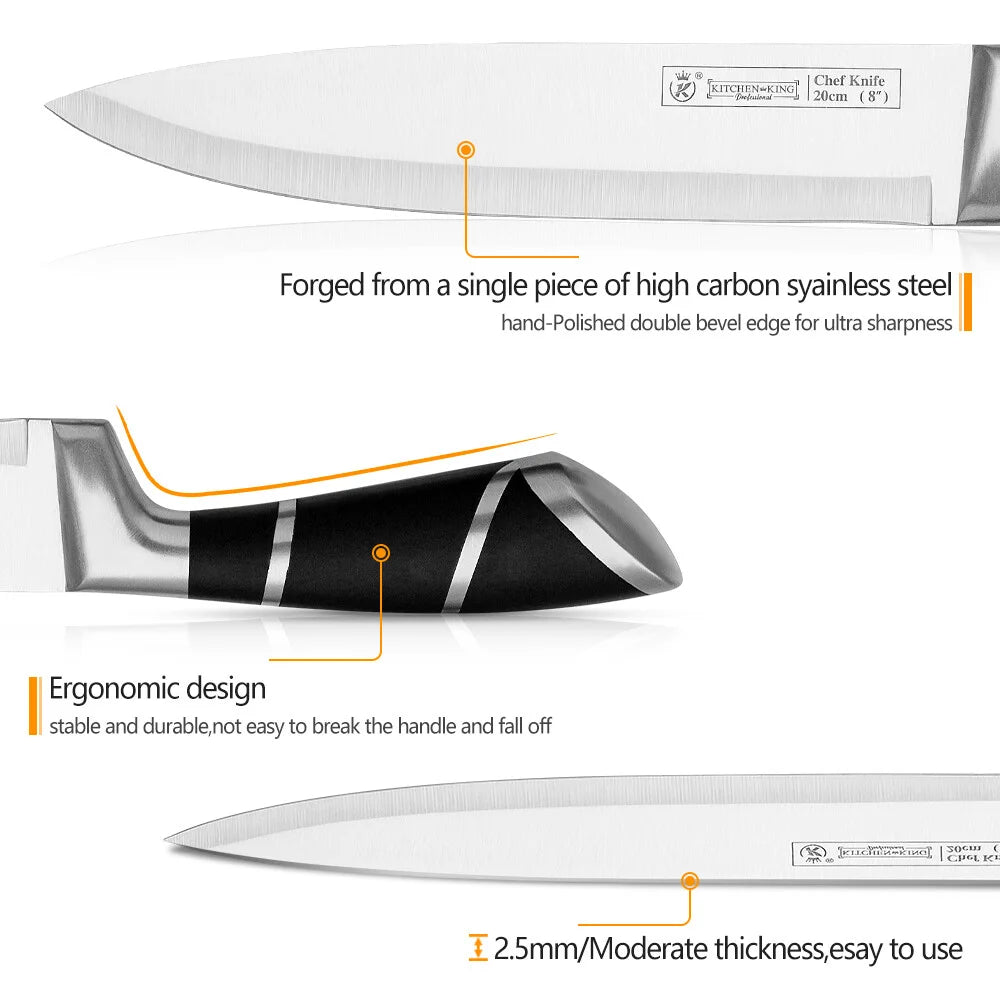 Nonstick Stainless-Steel Kitchen Knife Set
