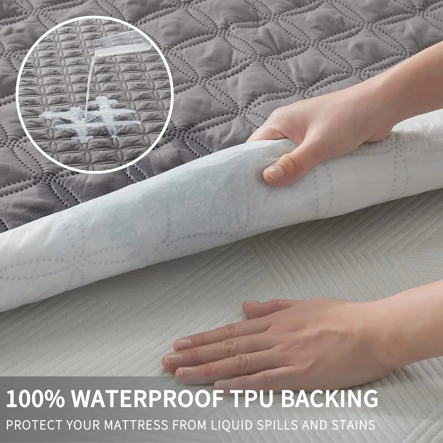 Waterproof Noiseless Deep Pocket Mattress Protector Cover