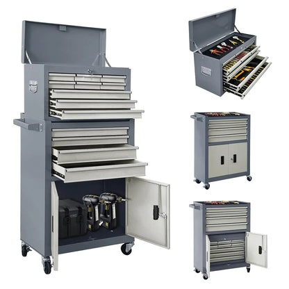 13-Drawer Rolling Garage Tool Chest Cabinet