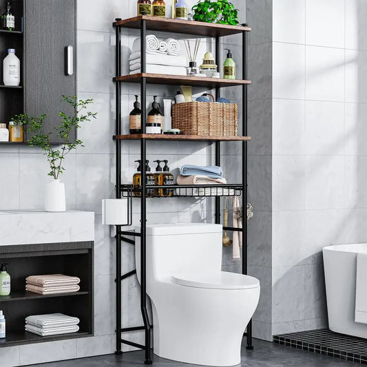 4-Tier Over Toilet Storage Shelf Organizer