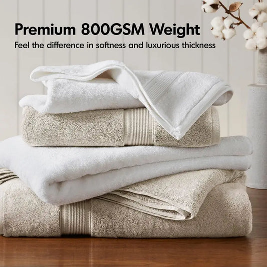Luxury 8 Piece Cotton Bathroom Towel Set