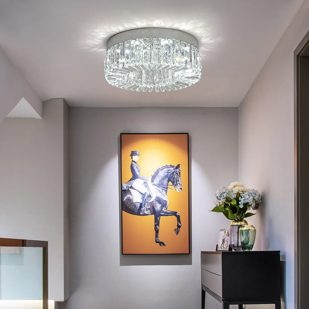 Luxury Crystal LED Ceiling Light Fixture