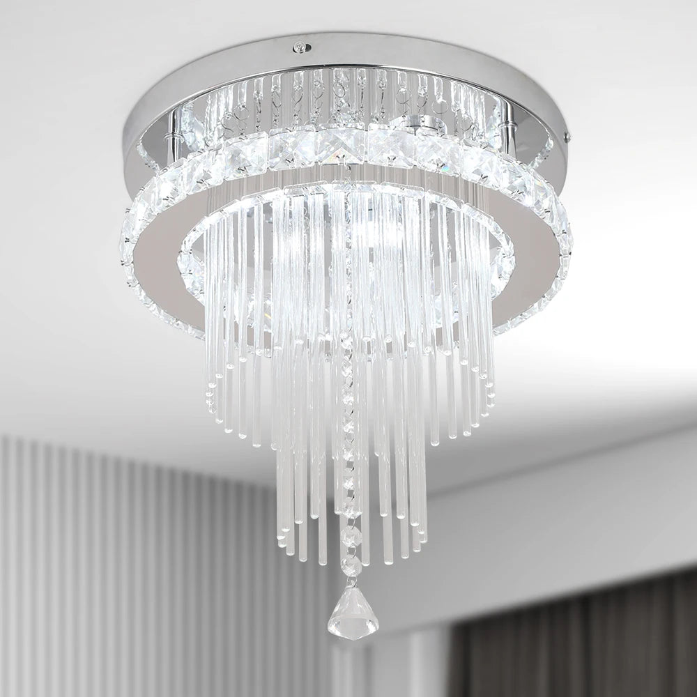 Luxury Crystal Waterfall Pendant Ceiling Chandelier