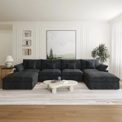 Modular Down Cloud U-Shaped Sectional Sofa