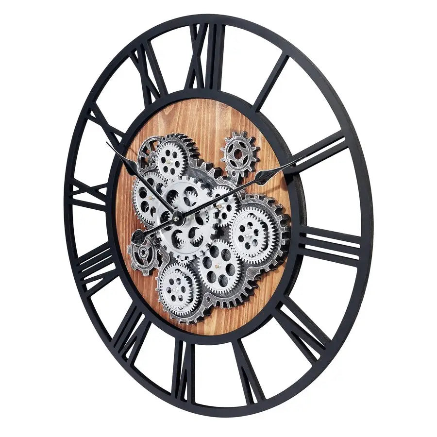 Steampunk Moving Gear Wall Clock