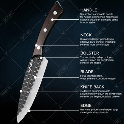 Valence 8 Piece Professional Chef Knife Set