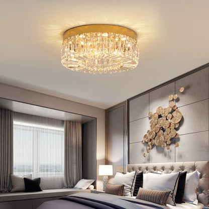 Luxury Crystal LED Ceiling Light Fixture