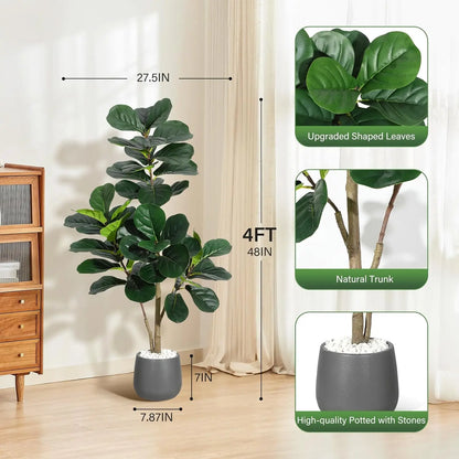 Artificial Fiddle Leaf Fig Floor Tree