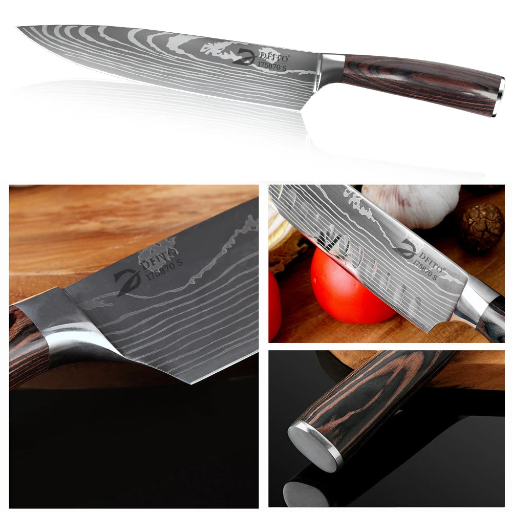 Obsidian Professional Stainless Steel Knife Set with Case