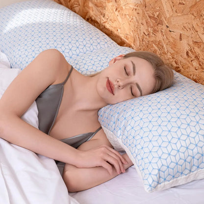 King Size Cooling Shredded Memory Foam Pillows Set