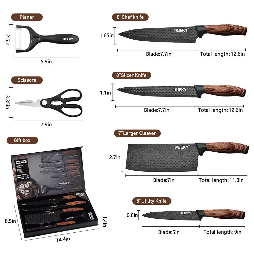 Prestige Stainless Steel Professional Kitchen Knife Set