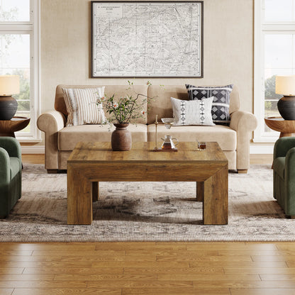 Farmhouse Square Wood Coffee Table
