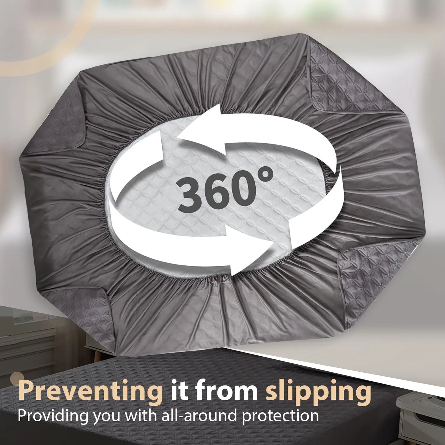 Waterproof Noiseless Deep Pocket Mattress Protector Cover