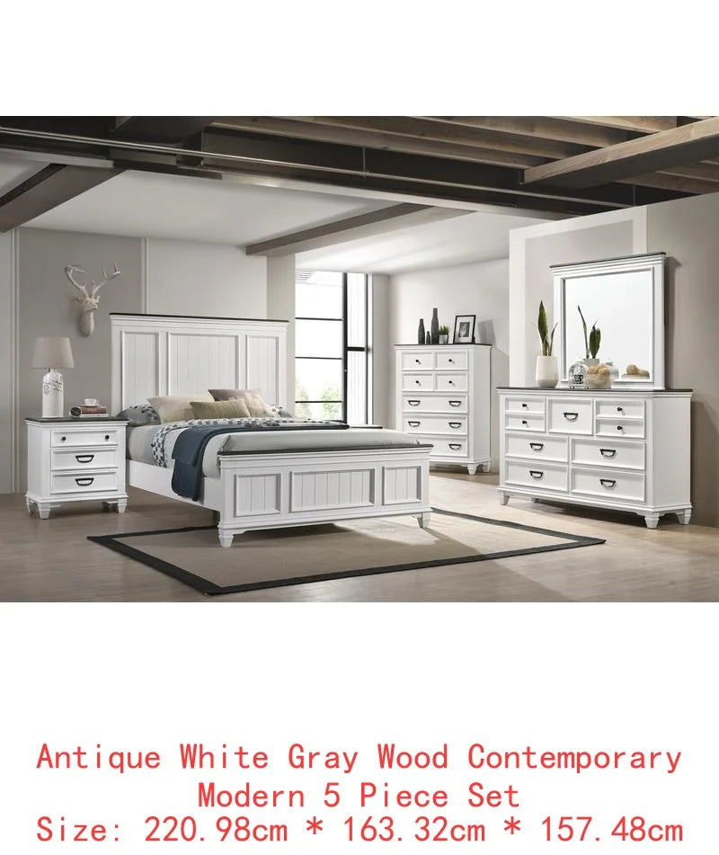 5-Piece King Bedroom Furniture Set with Storage