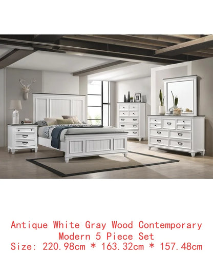 5-Piece King Bedroom Furniture Set with Storage
