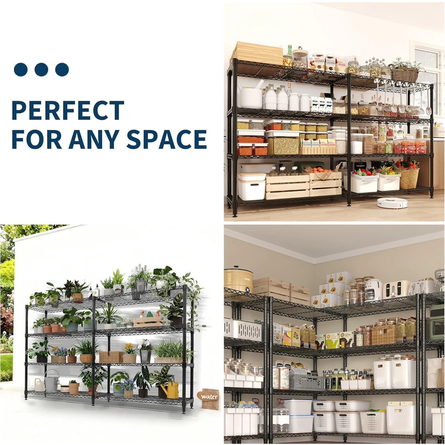Heavy Duty Adjustable 5-Tier Garage Storage Shelving