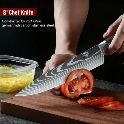 Obsidian Professional Stainless Steel Knife Set with Case