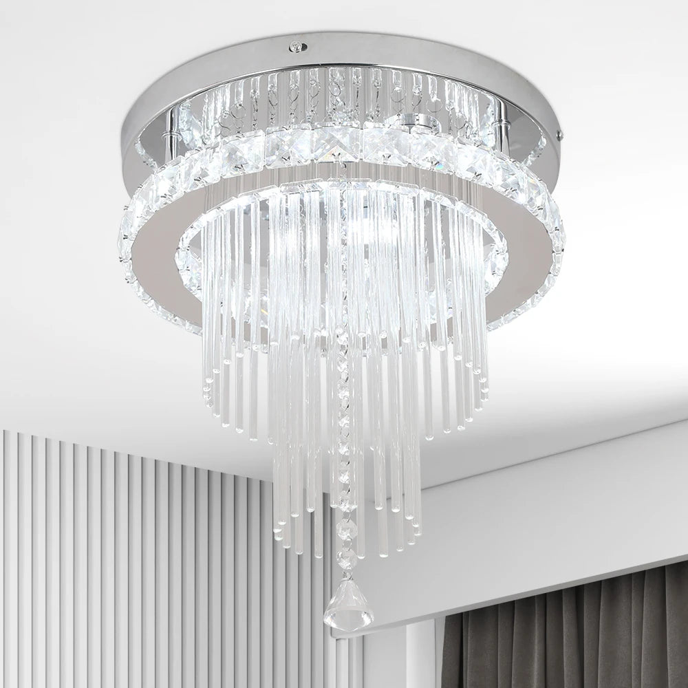 Luxury Crystal Waterfall Pendant Ceiling Chandelier