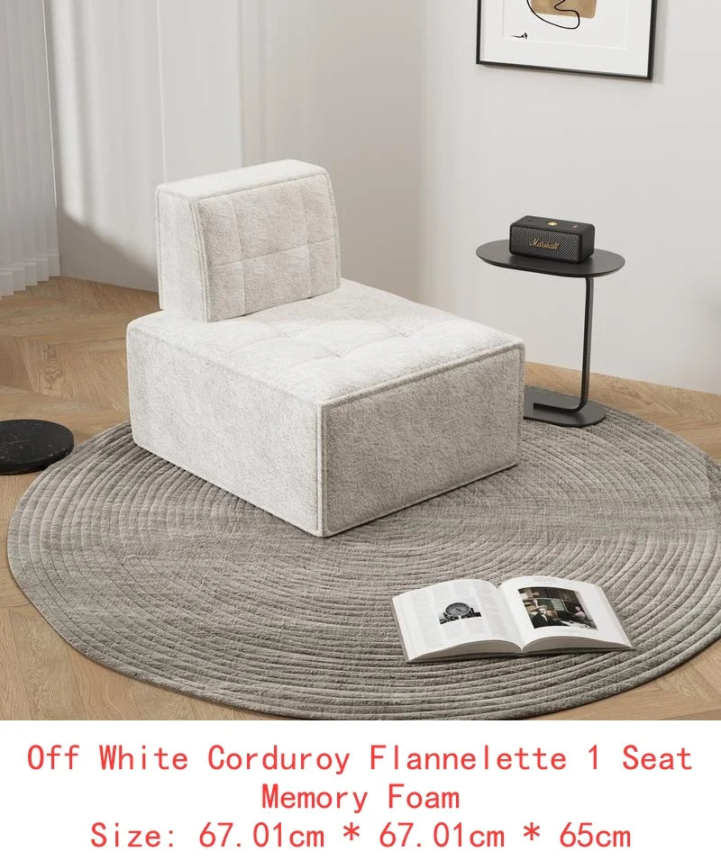 L-Shaped Cloud Deep Seat Sectional Sofa