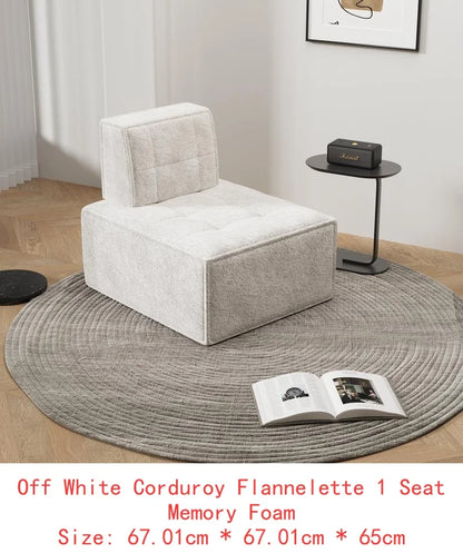 L-Shaped Cloud Deep Seat Sectional Sofa