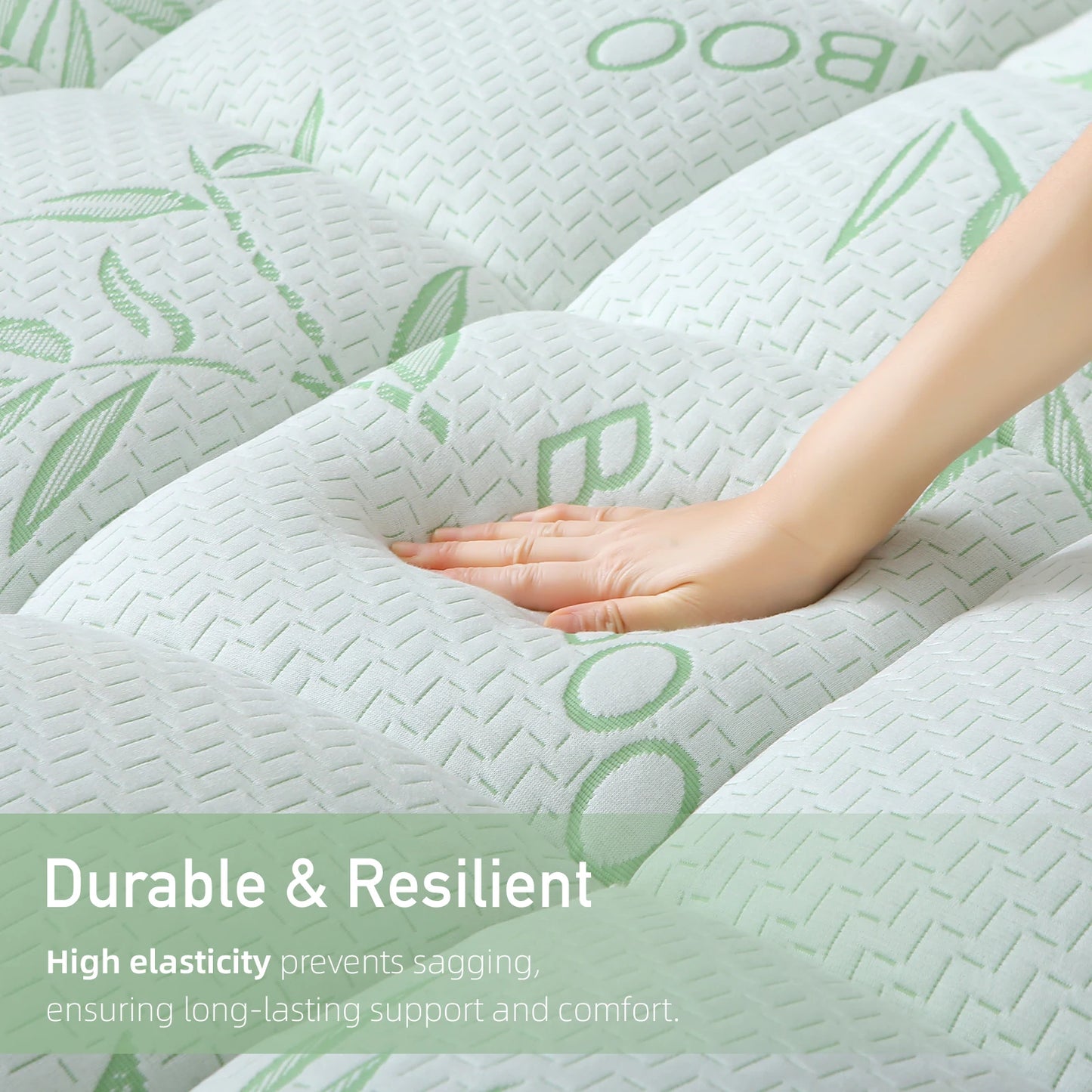 Natural Bamboo Fiber Ultra-Thin Waterproof Mattress Pad