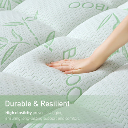 Natural Bamboo Fiber Ultra-Thin Waterproof Mattress Pad