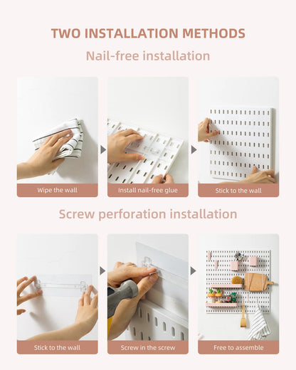 4-Piece Pegboard Wall Organizer Storage Set