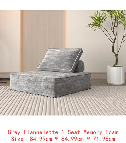 L-Shaped Cloud Deep Seat Sectional Sofa