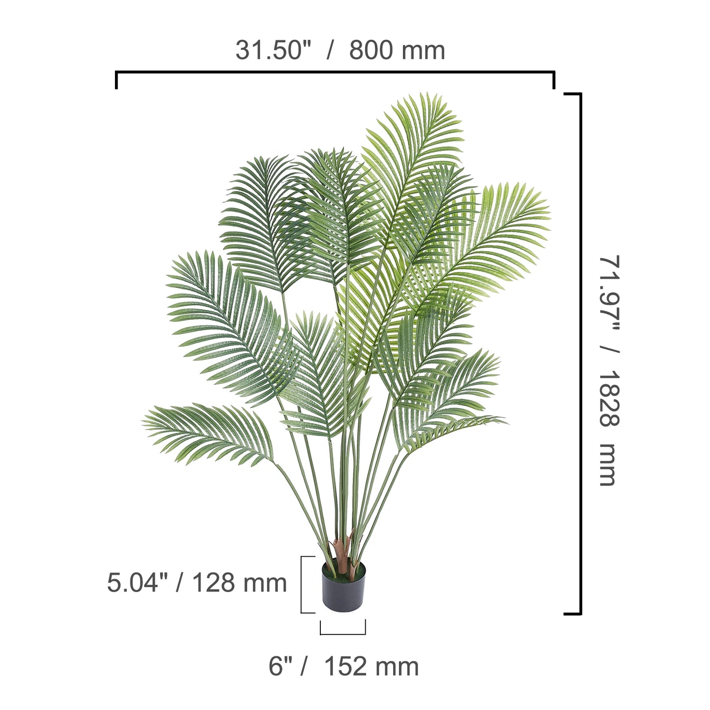 Artificial Palm Floor Tree
